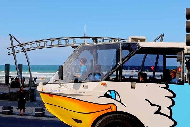 Véhicule amphibie Aquaduck lors d'une excursion en ville et sur le fleuve à Gold Coast, photo 12 | wizardtrip