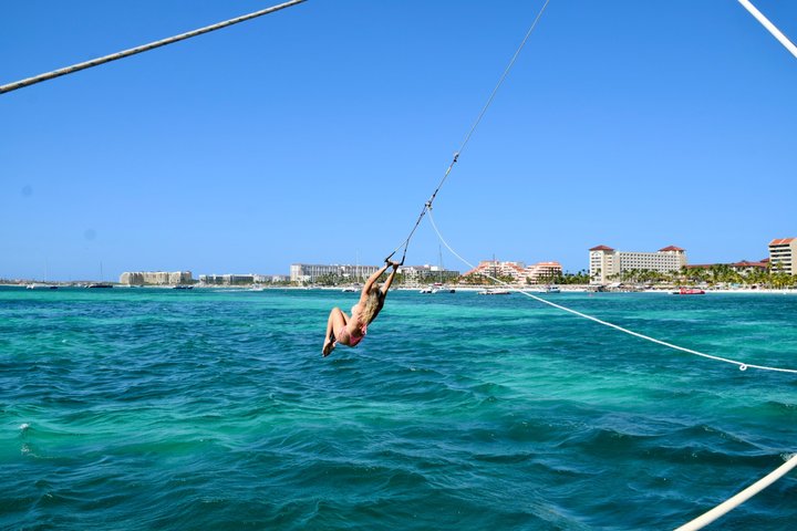 Catamaran zeil- en snorkelavontuur op Aruba met stops bij scheepswrakken en koraalriffen, foto 2 | wizardtrip
