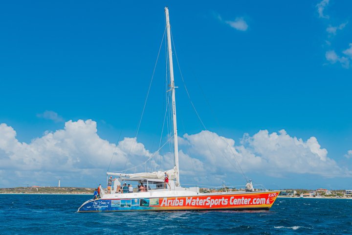 Catamaran zeil- en snorkelavontuur op Aruba met stops bij scheepswrakken en koraalriffen, foto 9 | wizardtrip