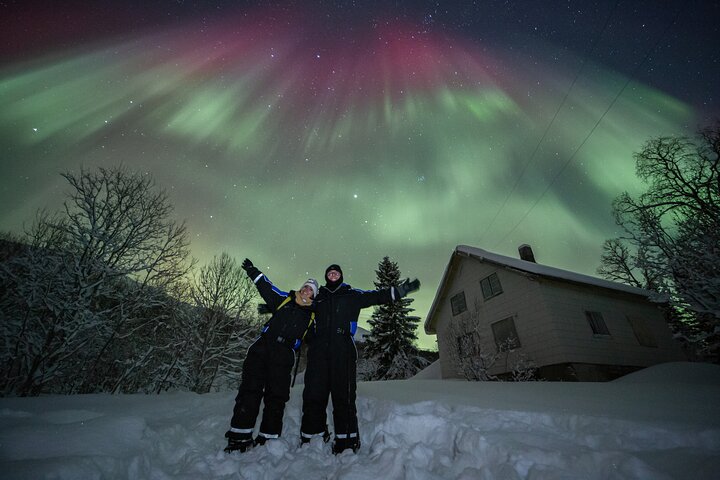 Passeio em pequenos grupos para caçar a Aurora Boreal perto de Tromsø, Noruega, com fotografia de retrato incluída, foto 16 | wizardtrip