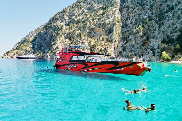 Fast Boat to Symi with a swimming stop at St George's Bay! | wizardtrip