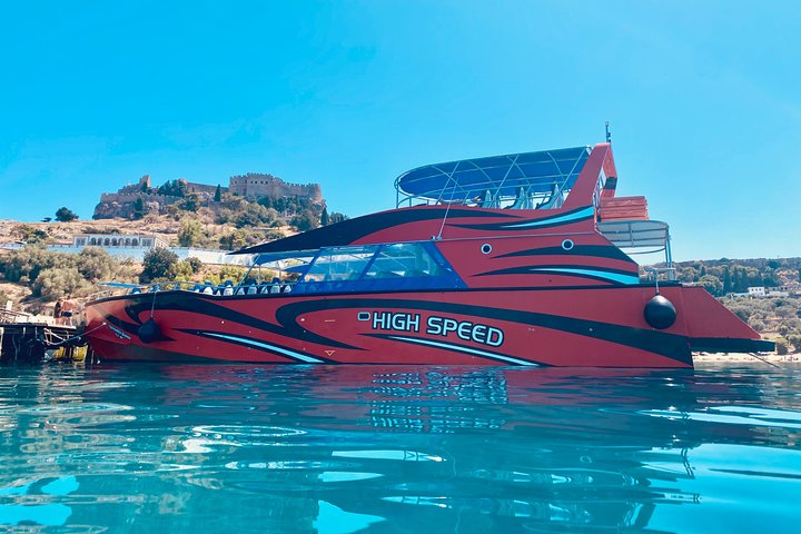 Hurtig bådtur fra Rhodos til Symi med badestop ved St. George's Bay, foto 17 | wizardtrip